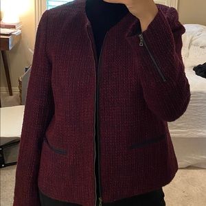 Loft Tweed Zip Up Jacket size 12